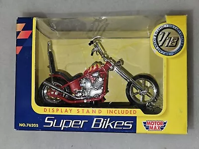 Motor Max Super Bikes  Chopper  1:18 Scale Diecast & Plastic Motorcycle 76205 • $19.99