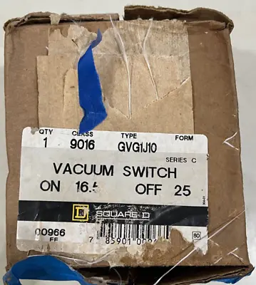 Square D Vacuum Switch 9016GVG1J10 16.5 ON- 25 OFF • $115