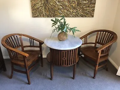 $500 • Buy Marble Top Table & 2 Chairs