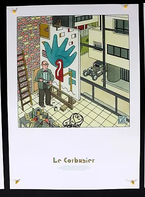 Joost Swarte - Le Corbusier- From Can To Canvas - 2018 - Offset Poster • £30.85