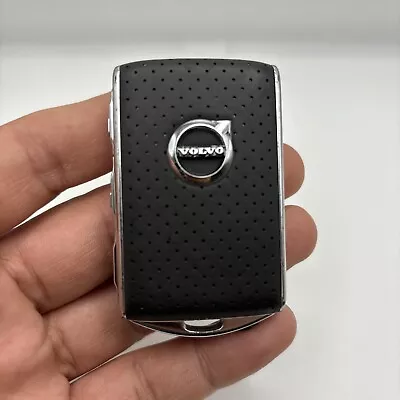 Volvo Smart Key OEM 4 Button Remote Fob YGOHUF8423 1277 Black Leather Case • $19.99