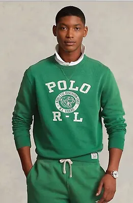 NWT Polo Ralph Lauren Big &Tall Green Polo RL TIGERS Graphic Crewneck Sweatshirt • $215.99