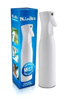 Continuous Mist Empty White Spray Bottle For Hair - Salon Quality 360 Water M... • $11.99
