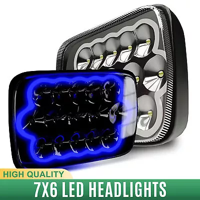 $48.99 • Buy 7x6 5x7 LED Headlight Hi-Lo DRL Sealed Beam Lamp For Nissan Chevy Hardbody