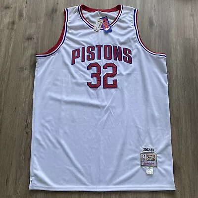 Detroit Pistons Hamilton 32 Mitchell & Ness Hardwood Classics Jersey NWT Sz 58 • $100