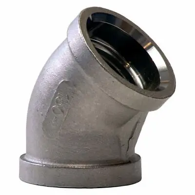 2  150# Socket Weld 45-Degree Elbow T304/304L Stainless Steel Pipe Fitting  • $22.61