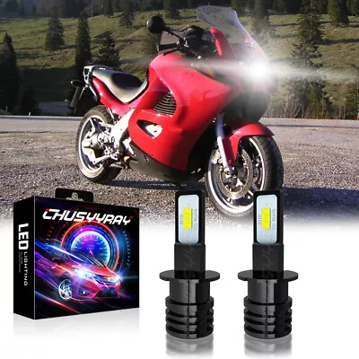 For Aprilia RS250 1996-2002 -6000K White H3 Motorcycle Led Headlight Bulbs • $15.99