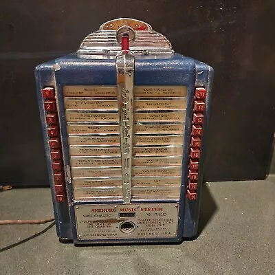 Seeburg Wall-OMatic Jukebox Wallbox 3W5L56 RARE BLUE • $295