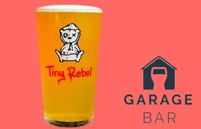 £9.99 • Buy Single Tiny Rebel Beer Glass Pint 20oz Brand New