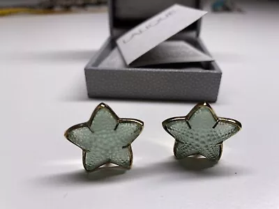 Lalique Earrings Oceanic Starfish ￼ Jewelry In Original Box • $190