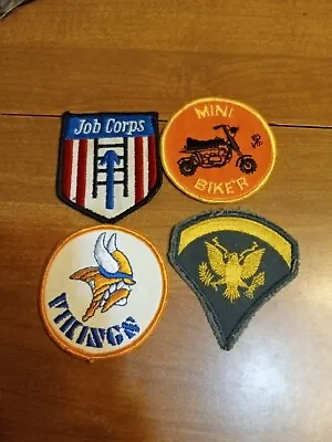 Vintage 1970s Patches Lot Of 4 Biker Vikings Military Ect Rare Very Nice Htf  • $16.78