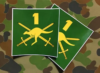 Ex Army Land Rover Perentie 1 Div Tac Sign Decals Set Of 2 • $30