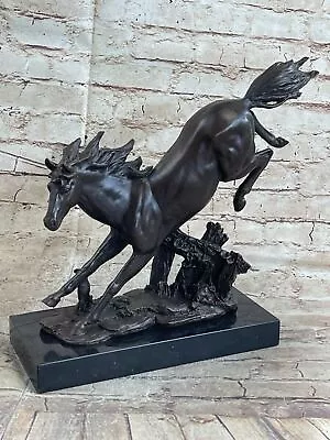 Bronze Sculpture Rearing Horse Signed Original Milo Masterpiece Figurine Statue • $229.50