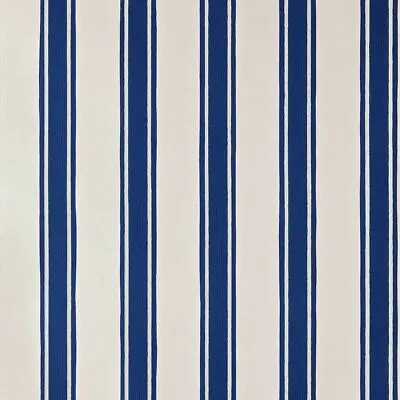 Farrow&Ball Wallpaper - Block Print Stripe-BP753 - Stone /Silver/Blue TO CLEAR • £40