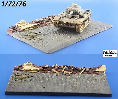 Redog 1/72 Display Base - Small Diorama For Military Vehicle Model Kits D12 • £7.99