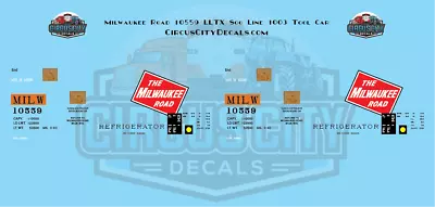 Milwaukee Road 10559 LLTX Soo Line 1003 Tool Car HO Scale Decal Set • $10.99