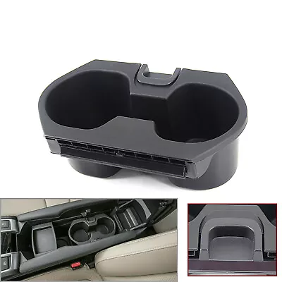 Center Console Cup Drink Holder Storage Box For Honda Civic Black 2016-2018 • $15.99