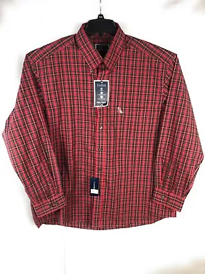 Club Room 2XL Long Sleeve Button Up Multicolor Cotton Casual Adult Shirt A9 • $3.75