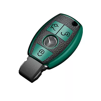 For Mercedes Benz 3 Button Remote Key Fob Cover Case Shell Leather TPU 4 Color • $13.99