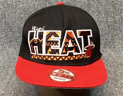 Miami Heat Hat New Era Snapback Hat Hardwood Classic • $14.99
