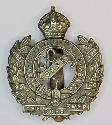 Queen's Own Dorset Yeomanry Cap Badge WWI • £10