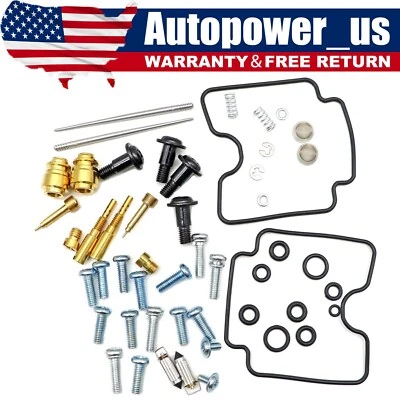 $14.95 • Buy 2 Sets For Yamaha V-Star 1100 XVS1100 1999-2009 Carburetor Repair Kit Air Screw