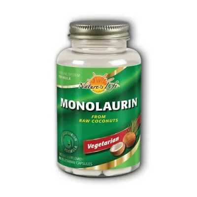 Monolaurin 90 VEG CAPS 990 Mg By Nature's Life • $17.49