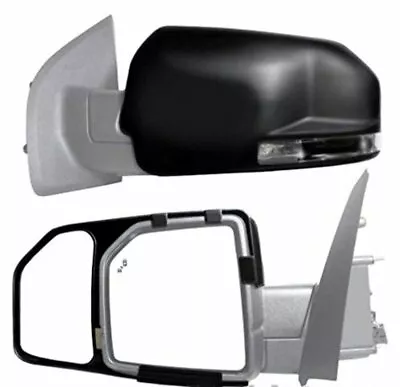K Source Snap On Towing Mirror Extenders Textured Black For 15-19 F150 Left & Ri • $69.95