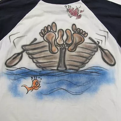 VINTAGE Mayo Spruce Shirt Mens XL Airbrush Art Innuendo Vulgar Raglan Sleeve • $39.99