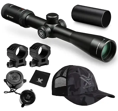 Vortex Optics Viper HS 4-16x44 Dead-Hold BDC MOA Riflescope W/Rings & Hat Bundle • $569