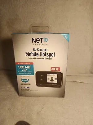 Net10 No-Contract Wireless 4G LTE Mobile Hotspot ZTE Z289L 500 MB Internet Data • $28