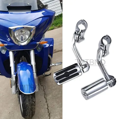 Long Highway Foot Pegs Crash Bar+Clamp For Victory Cross Country Hammer Vegas • $85.07
