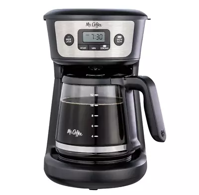 Mr. Coffee 12-Cup Programmable Coffeemaker With Strong Brew Selector - Black... • $27.44