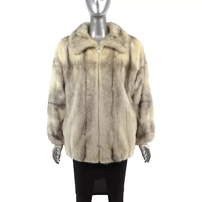 Cross Mink Jacket- Size L • $275