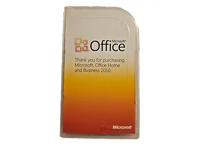 MS Microsoft Office 2010 Home And Business Product Key Card (PKC) - NO CD - VC8 • $19