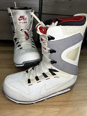 Nike Air Zoom Kaiju Snowboard Boots White Cement Mens Size 10 2014 Last Yr Made • $365