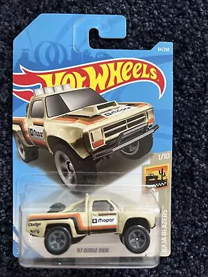 2019 Hot Wheels Die Cast Hw Baja Blazers 1987 Dodge D100 Mopar Car 64 • $8.50