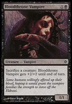 4x Bloodthrone Vampire Rise Of The Eldrazi MtG Magic Black Common 4 X4 Card • $1.95