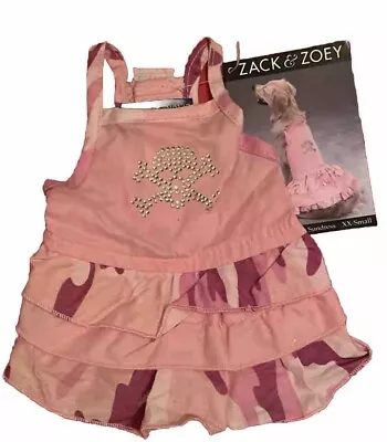 Crosbone Sundress For Dogs By Zack & Zoey Pink XX Small Camo • $10.87