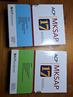 ACP MKSAP 17 FULL SET Part A & B Medical Knowledge Self Assessment • $30