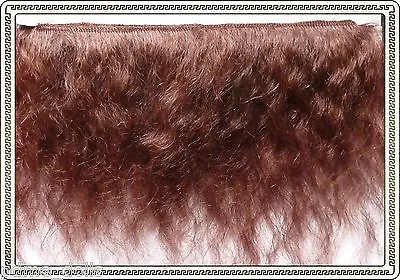 Mohair Weft  RED BROWN/MAHOGANY  3  - 4  X 36    Ideal For Reborn Dolls • $16.41