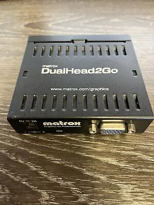 Matrox DualHead2Go Dual Display Monitor VGA Adapter D2G-A2A Untested • $12.50
