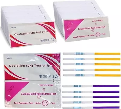 40 Ovulation Test Strips And 10 Pregnancy Test Strips 40 LH + 10 HCG For Women • $39