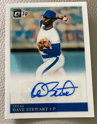 $9.99 • Buy 2019 Panini Donruss Optic Retro 1985 Signatures Dave Stewart Auto-Signed-A’s Ran