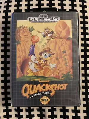 QuackShot Starring Donald Duck (Sega Genesis 1991) Cart & Box -Tested/Working!! • $45