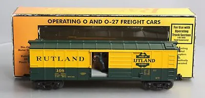 MTH 30-79313 Rutland Operating Box Car W/Signal Man EX/Box • $45.43