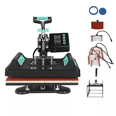 Digital Heat Press Machine 8 In 1 38 X 38cm T Shirt Transfer Sublimation Printer • $187.99