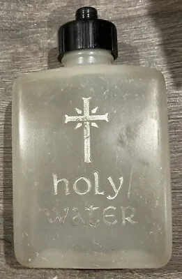 Vintage Holy Water Plastic Bottle Empty Christianity Religious 4” • $9.25