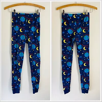 Hanna Andersson Organic Cotton Moon And Back Pajama Pants Navy Size 10 (140 Cm) • $7