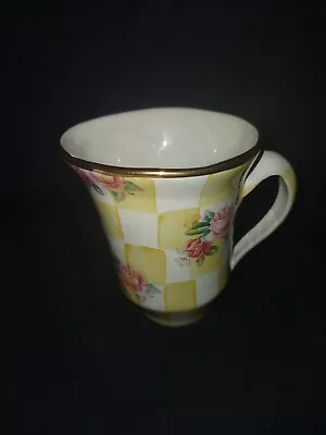 Mackenzie Childs Honeymoon Lemon Curd Coffee Mug - Retired Great Condition! • $60